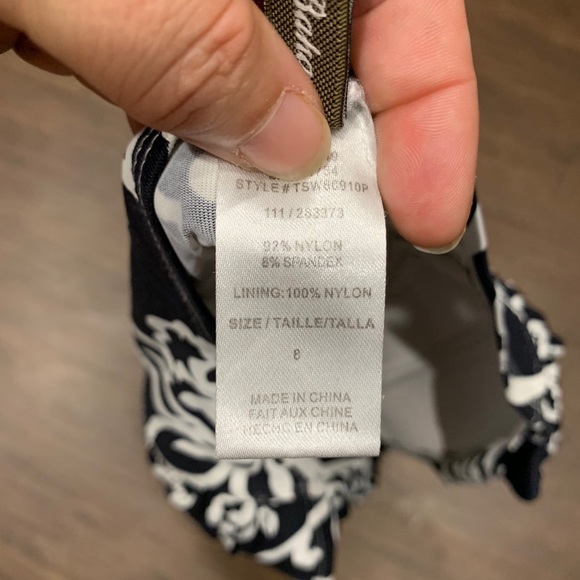 Tommy Bahama Ruched Halter One-piece Swimsuit Sz 8 - Picture 6 of 6